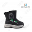 RC51_W2315-7A Чёр 22-1,23-1,24-2,25-2,26-1,27-1 Boys and Girls П/сапоги Повсед Дутики Иск.мат, Нат.шерсть, ТПР (TPR-Термопластичная резина) Зима Муж
