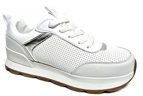 25102-800-1 Бел 36-1,37-1,38-1,39-1,40-1 Зебра П/ботинки Повсед Кроссовки Иск.мат, Текстиль, ТЭП В/О жен