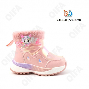 RC51_W2315-4H Роз 22-1,23-1,24-2,25-2,26-1,27-1 Boys and Girls Ботинки Повсед Оксфорд Иск.мат, Нат.шерсть, ТПР (TPR-Термопластичная резина) Зима жен