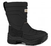 1859д-1 черный-бежевый 32-1,33-1,34-1,35-1,36-1 Kapika П/сапоги Повсед Дутики Иск.мат, Нат.шерсть, ПУ (полиуретан) Зима Муж