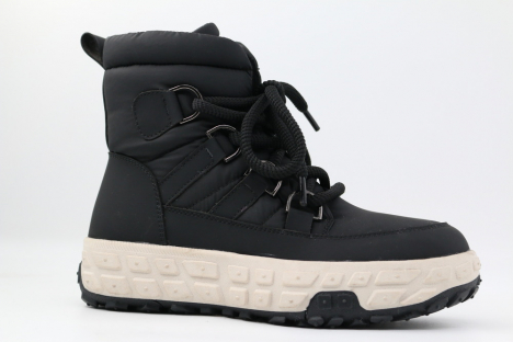 1891д-1 Чёр 33-1,34-1,35-1,36-1,37-1 Kapika Ботинки Повсед Дутики Иск.мат, Нат.шерсть Зима жен