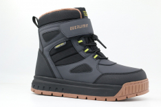 43537-2 серый-черный 31-1,32-1,33-1,34-1,35-1 Kapika Ботинки Повсед Оксфорд Иск.мат, Мемб/нат.шерсть, ЭВА/ТЭП Зима Муж