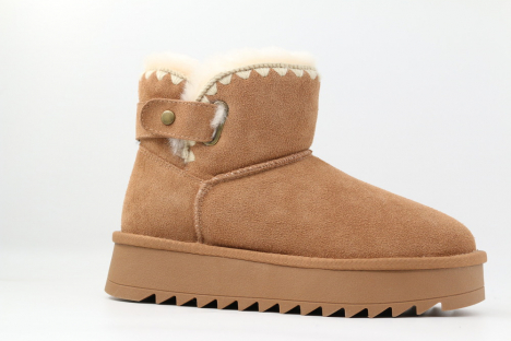 64328ш-3 Кор 36-1,37-1,38-1,39-1,40-1 Kapika П/сапоги Повсед Угги Нат.кожа, Нат.шерсть, Резина Зима жен