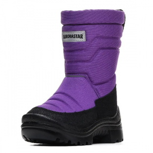 0960121AU Лиловая лаванда 31-1,32-1,33-1,34-1,35-1,36-1 AuroraStar П/сапоги Повсед Дутики Иск.мат, Нат.шерсть Зима жен