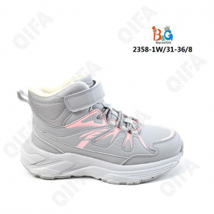 RC51_2358_W-1W светло-серый 31-1,32-1,33-2,34-2,35-1,36-1 Boys and Girls Ботинки Повсед Оксфорд Иск.мат, Нат.шерсть, ТПР (TPR-Термопластичная резина)