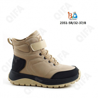 RC51_2351-5R Светло-коричневый 32-1,33-1,34-2,35-2,36-1,37-1 Boys and Girls Ботинки Повсед Оксфорд Иск.мат, Иск.мех, ТПР (TPR-Термопластичная резина)