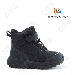 RC51_2351-4A Чёр 32-1,33-1,34-2,35-2,36-1,37-1 Boys and Girls Ботинки Повсед Оксфорд Иск.мат, Иск.мех, ТПР (TPR-Термопластичная резина) Зима Муж