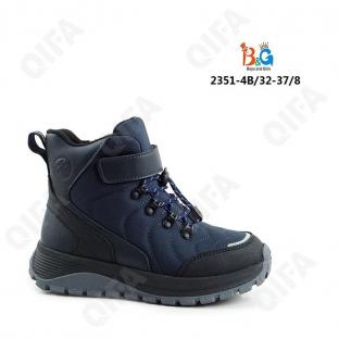 RC51_2351-4B Син 32-1,33-1,34-2,35-2,36-1,37-1 Boys and Girls Ботинки Повсед Оксфорд Иск.мат, Иск.мех, ТПР (TPR-Термопластичная резина) Зима Муж