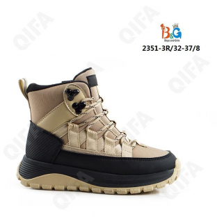 RC51_2351-3R Светло-коричневый 32-1,33-1,34-2,35-2,36-1,37-1 Boys and Girls Ботинки Повсед Оксфорд Иск.мат, Иск.мех, ТПР (TPR-Термопластичная резина)