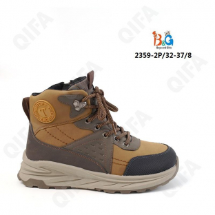 RC51_2359-2P Жёл 32-1,33-1,34-2,35-2,36-1,37-1 Boys and Girls Ботинки Повсед Оксфорд Иск.мат, Нат.шерсть, ТПР (TPR-Термопластичная резина) Зима Муж