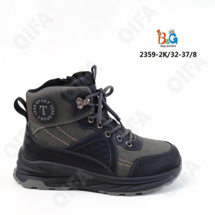 RC51_2359-2K Сер 32-1,33-1,34-2,35-2,36-1,37-1 Boys and Girls Ботинки Повсед Оксфорд Иск.мат, Нат.шерсть, ТПР (TPR-Термопластичная резина) Зима Муж