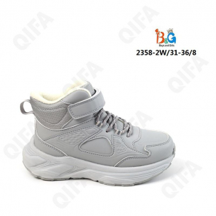 RC51_2358-2W светло-серый 31-1,32-1,33-2,34-2,35-1,36-1 Boys and Girls Ботинки Повсед Оксфорд Иск.мат, Нат.шерсть, ТПР (TPR-Термопластичная резина) Зи