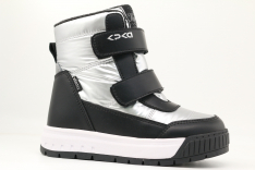 42542-1 Сереб 28-1,29-1,30-1,31-1,32-1 Kapika Ботинки Повсед Дутики Иск.мат, Мемб/нат.шерсть, ЭВА/ТЭП Зима жен