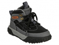 DQB_25-013_black-grey 28-1,29-1,30-1,31-1,32-1,33-1,34-1,35-1 Kedberry Ботинки Повсед Оксфорд Иск.мат, Байка/Флис, Резина В/О Муж