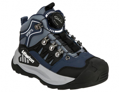 DQD_25-016_navy 28-1,29-1,30-1,31-1,32-1,33-1,34-1,35-1 Kedberry Ботинки Актив.отдых Оксфорд Иск.мат, Байка/Флис, ТЭП В/О Муж