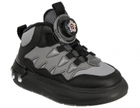 DQF_25-023_grey-black 28-1,29-1,30-1,31-1,32-1,33-1,34-1,35-1 Kedberry Ботинки Актив.отдых Оксфорд Иск.мат, Байка/Флис, ЭВА В/О Муж