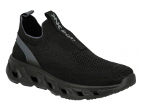 HLA_663-2_black 36-1,37-1,38-1,39-1,40-1,41-1 Kedberry П/ботинки Актив.отдых Слипоны Текстиль, Без подклада, ЭВА/ТЭП Лето Муж