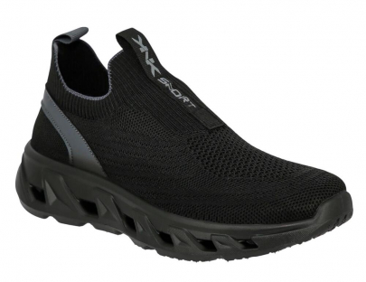 HLA_663-2_black 36-1,37-1,38-1,39-1,40-1,41-1 Kedberry П/ботинки Актив.отдых Слипоны Текстиль, Без подклада, ЭВА/ТЭП Лето Муж