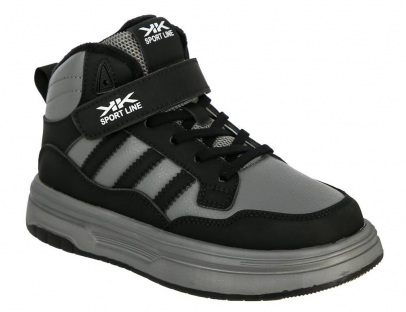 HZF_7246-1_black 32-1,33-1,34-1,35-1,36-1,37-1 Kedberry Ботинки Актив.отдых Оксфорд Иск.мат, Байка/Флис, ТЭП В/О Муж