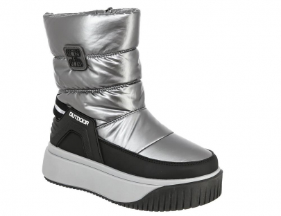 LAY_25-99_grey 31-1,32-1,33-1,34-1,35-1,36-1 Kedberry П/сапоги Повсед Дутики Иск.мат, Нат.шерсть, ТЭП Зима жен