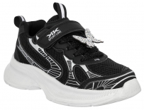 LCQ_25-11_black 30-1,31-1,32-1,33-1,34-1,35-1 Kedberry П/ботинки Актив.отдых Кроссовки Иск.мат, Текстиль, ЭВА В/О жен