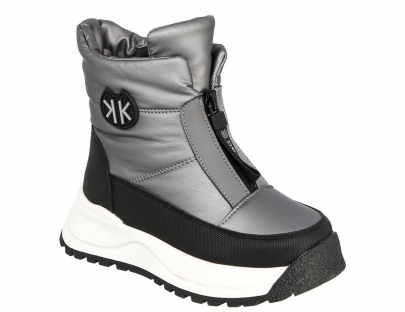 LCX_125-12_grey 28-1,29-1,30-1,31-1,32-1,33-1 Kedberry Ботинки Повсед Дутики Иск.мат, Нат.шерсть, ТЭП Зима жен
