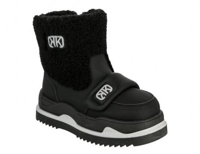 LCY_125-26_black 27-1,28-1,29-1,30-1,31-1,32-1 Kedberry П/сапоги Повсед Веллингтон Иск.мат, Нат.шерсть, ТЭП Зима жен