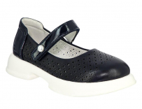 MRX_2743-5_navy 29-1,30-1,31-1,32-1,33-1,34-1 Kedberry Туфли Школа Mary Jane Иск.мат, Кожподклад, ПУ Лето жен