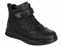 NDR_2432-2_black 31-1,32-1,33-1,34-1,35-1,36-1 Kedberry Ботинки Повсед Оксфорд Иск.мат, Нат.шерсть, Резина Зима Муж