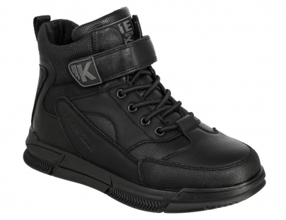 NDR_2432-2_black 31-1,32-1,33-1,34-1,35-1,36-1 Kedberry Ботинки Повсед Оксфорд Иск.мат, Нат.шерсть, Резина Зима Муж