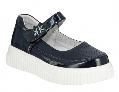 TWH_508-839-1_navy 33-1,34-1,35-1,36-1,37-1,38-1 Kedberry Туфли Школа Mary Jane Иск.мат, Кожподклад, ПУ Лето жен