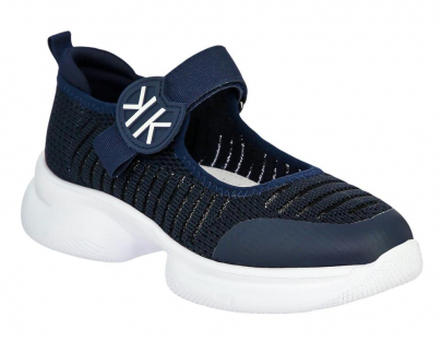 YLE_2501-06_navy 30-1,31-1,32-1,33-1,34-1,35-1 Kedberry Туфли Школа Mary Jane Текстиль, Без подклада, ПУ Лето жен