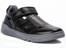 AJH_4030-22_black 38-2,39-2,40-2 Kenka П/ботинки Школа Сандалеты Нат.кожа, Кожподклад, ПУ Лето Муж