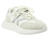 DNJ_25-13-3_white 30-1,31-1,32-1,33-1,34-1,35-1 Kenka П/ботинки Актив.отдых Кроссовки Иск.мат, Текстиль, ЭВА В/О жен