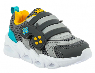 EQK_22537-1_grey 23-2,24-2,25-2,26-2,27-2 Kenka П/ботинки Актив.отдых Кроссовки Иск.мат, Текстиль, ЭВА В/О Муж