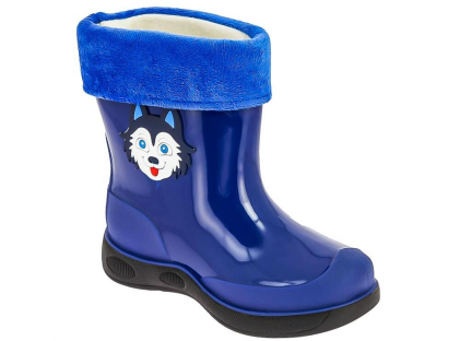 EWU_40851_navy 27-2,28-2,29-2,30-2,31-2 Kenka Сапоги Повсед Веллингтон ПВХ, Чул.Флис, ПВХ В/О Муж