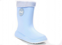 EWW_30688_blue 30-1,31-1,32-1,33-1,34-1,35-1 Kenka Сапоги Повсед Веллингтон ПВХ, Чул.Флис, ПВХ В/О жен