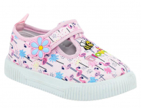 FIO_2320_pink 23-1,24-1,25-1,26-1,27-1,28-1 Kenka П/ботинки Повсед Слипоны Текстиль, Текстиль, ПВХ Лето жен