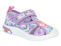 FIW_25181_lilac 22-1,23-1,24-1,25-1,26-1,27-1 Kenka П/ботинки Повсед Сандалеты Текстиль, Текстиль, ПВХ Лето жен