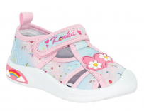 FIW_25181_pink 22-1,23-1,24-1,25-1,26-1,27-1 Kenka П/ботинки Повсед Сандалеты Текстиль, Текстиль, ПВХ Лето жен