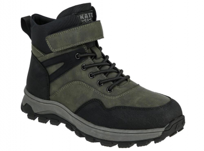 GKC_6756_khaki 37-1,38-1,39-2,40-1,41-1 Kenka Ботинки Повсед Оксфорд Иск.мат, Нат.шерсть, ТЭП Зима Муж