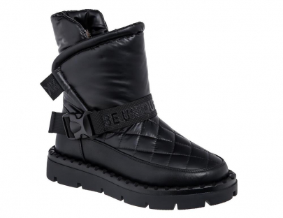 HWR_6052-22_black 34-1,35-1,36-2,37-2,38-2 Kenka Ботинки Повсед Дутики Иск.мат, Нат.шерсть, ТЭП Зима жен