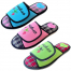 HLE2556 микс бирюзовый,розовый,зеленый 36-3,37-3,38-6,39-6,40-3,41-3 Tingo Туфли Дом Тапочки Текстиль, Текстиль, ЭВА Лето жен
