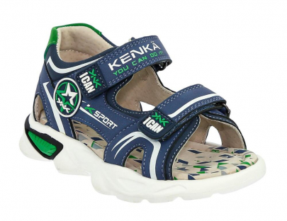 MHL_2401_navy 27-1,28-1,29-1,30-1,31-1,32-1 Kenka Туфли Повсед Сандалеты Иск.мат, Кожподклад, ТЭП Лето Муж