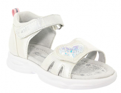 MLJ_11169_white 21-1,22-1,23-1,24-1,25-1,26-1 Kenka Туфли Повсед Сандалеты Иск.мат, Кожподклад, ЭВА Лето жен