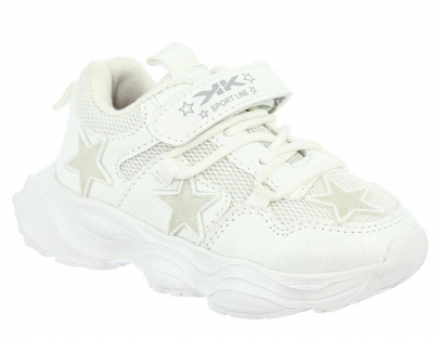 MQN_30-24-08_white 23-2,24-2,25-2,26-2,27-2 Kenka П/ботинки Актив.отдых Кроссовки Иск.мат, Текстиль, ЭВА В/О жен