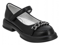 MRW_2782-2_black 31-1,32-1,33-1,34-1,35-1,36-1 Kenka Туфли Школа Mary Jane Иск.мат, Кожподклад, ПУ Лето жен