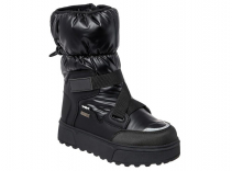 PUM_2317_black 34-1,35-1,36-1,37-1,38-1,39-1 Kenka П/сапоги Повсед Дутики Иск.мат, Мемб/нат.шерсть, ТЭП Зима жен