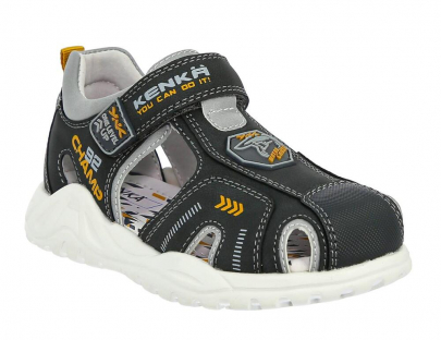 SYB_3166-7_grey 26-1,27-1,28-1,29-1,30-1,31-1 Kenka П/ботинки Повсед Сандалеты Иск.мат, Кожподклад, ЭВА Лето Муж