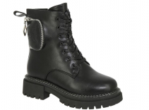 TVC_339-62_black 33-1,34-1,35-1,36-1,37-1,38-1 Kenka Ботинки Повсед Дерби Иск.мат, Нат.шерсть, ТЭП Зима жен